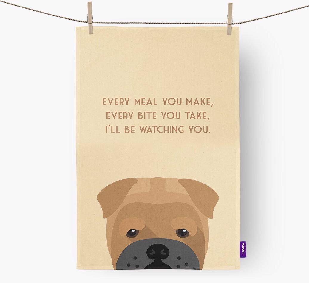 'I'll be watching you' Dish Towel