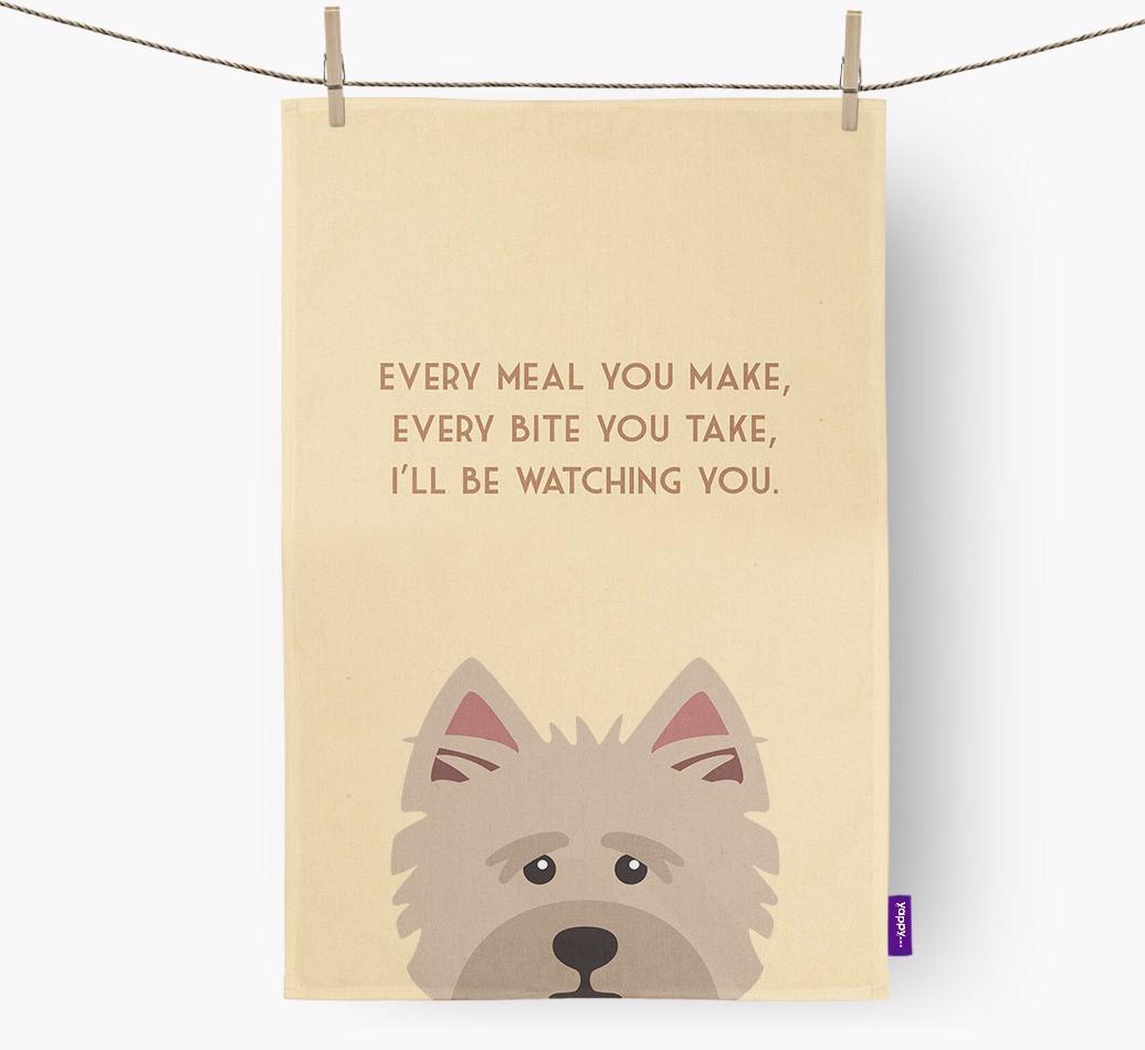 'I'll be watching you' Dish Towel