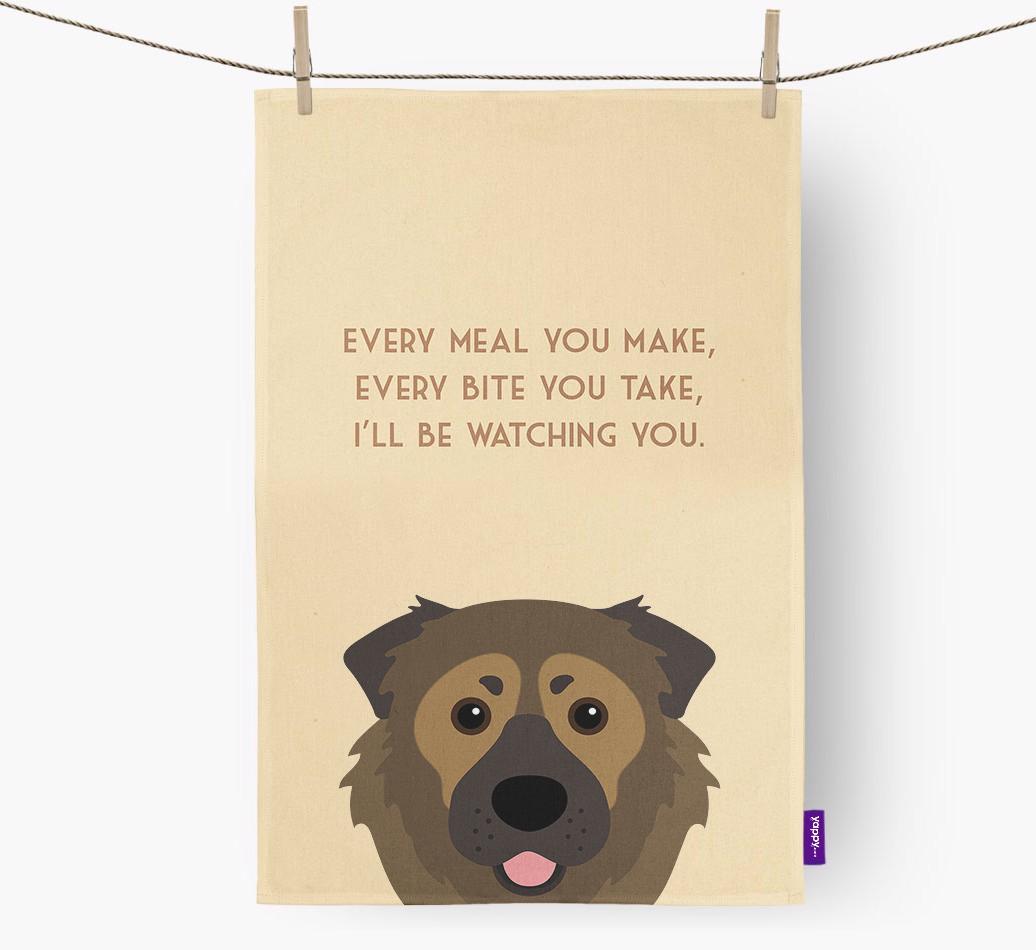 'I'll be watching you' Dish Towel