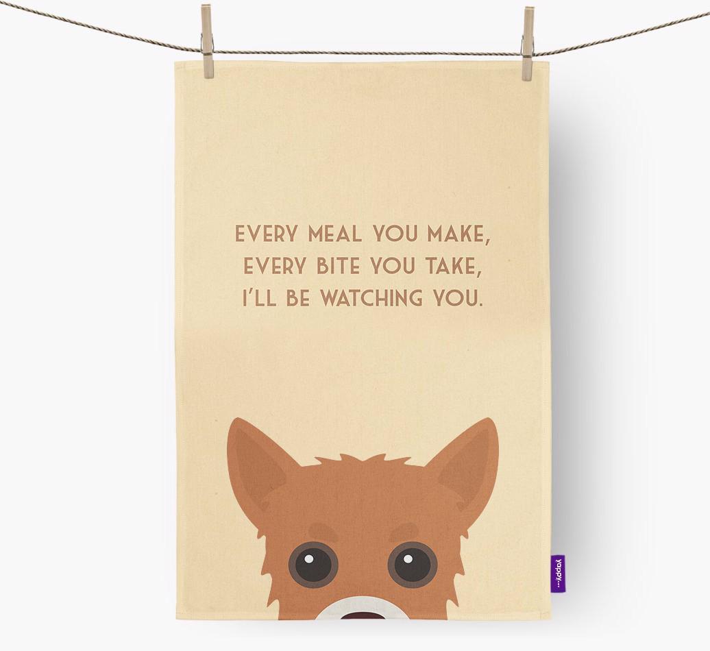 'I'll be watching you' Dish Towel