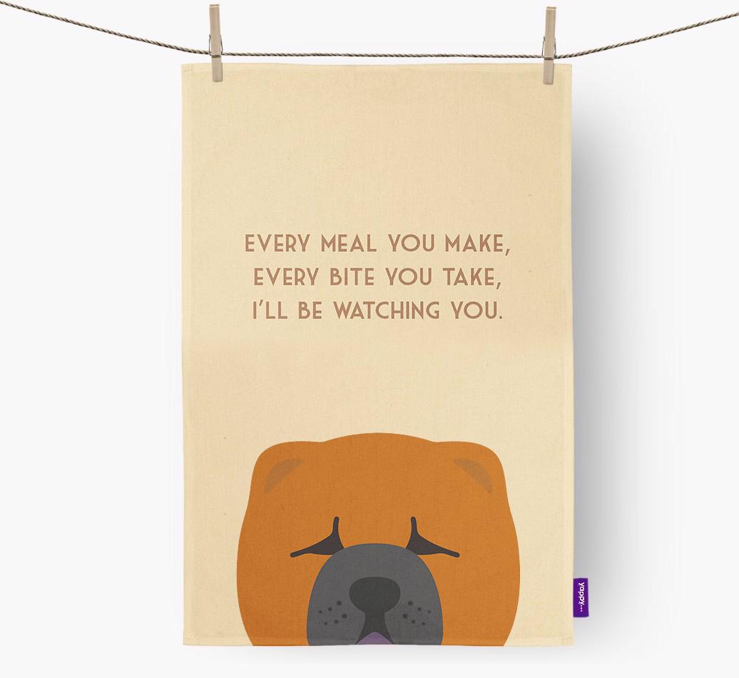 'I'll be watching you' Dish Towel