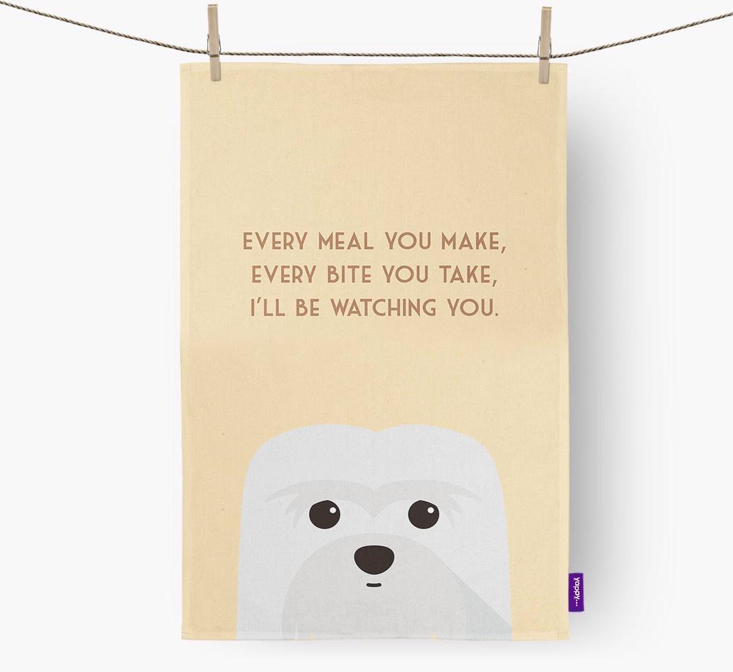 'I'll be watching you' Dish Towel