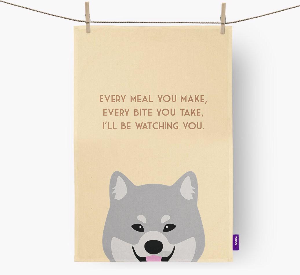 'I'll be watching you' Dish Towel