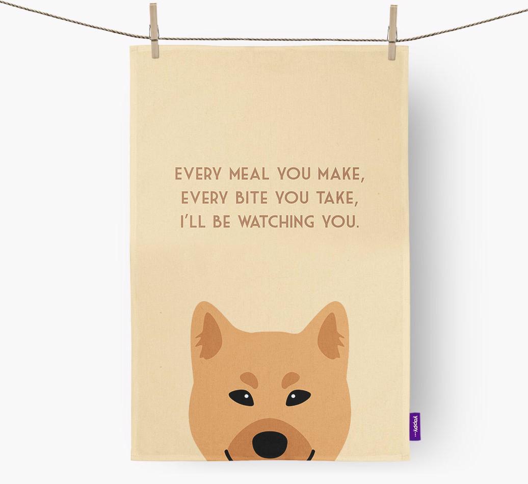 'I'll be watching you' Dish Towel