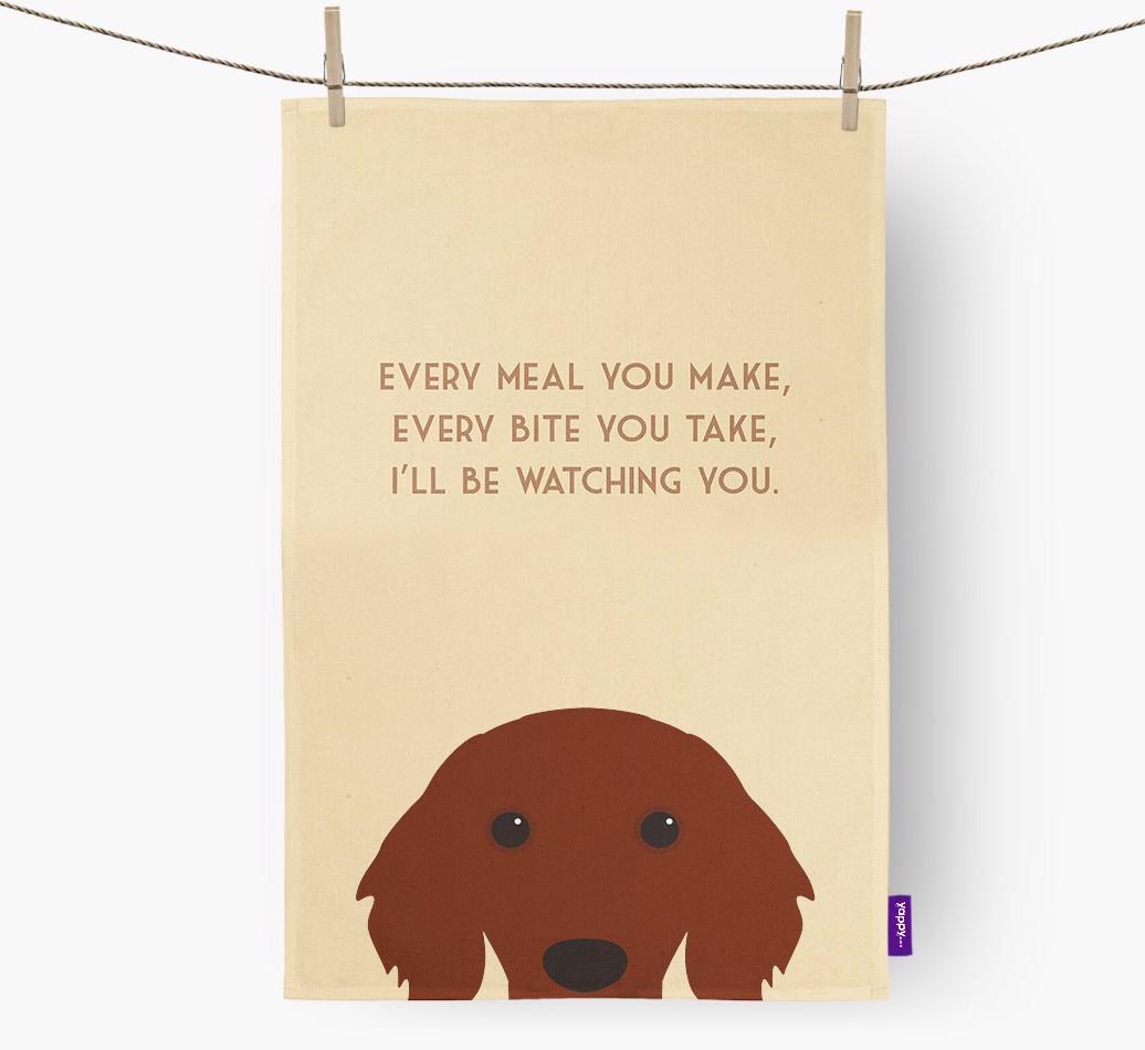 'I'll be watching you' Dish Towel
