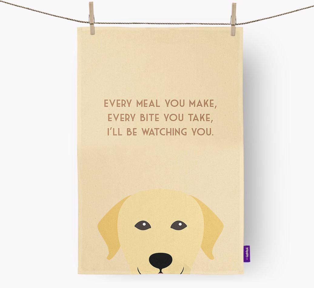 'I'll be watching you' Dish Towel