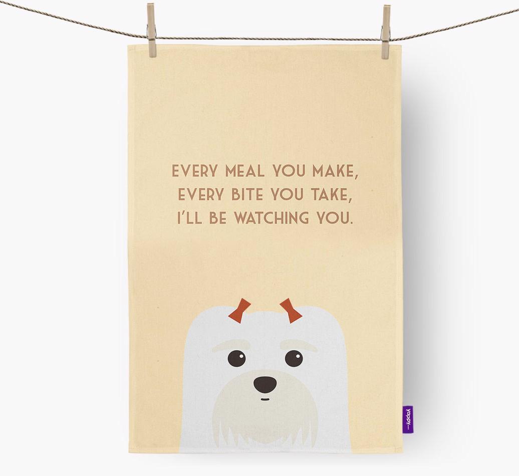 'I'll be watching you' Dish Towel