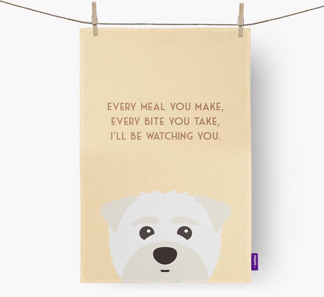'I'll be watching you' Dish Towel