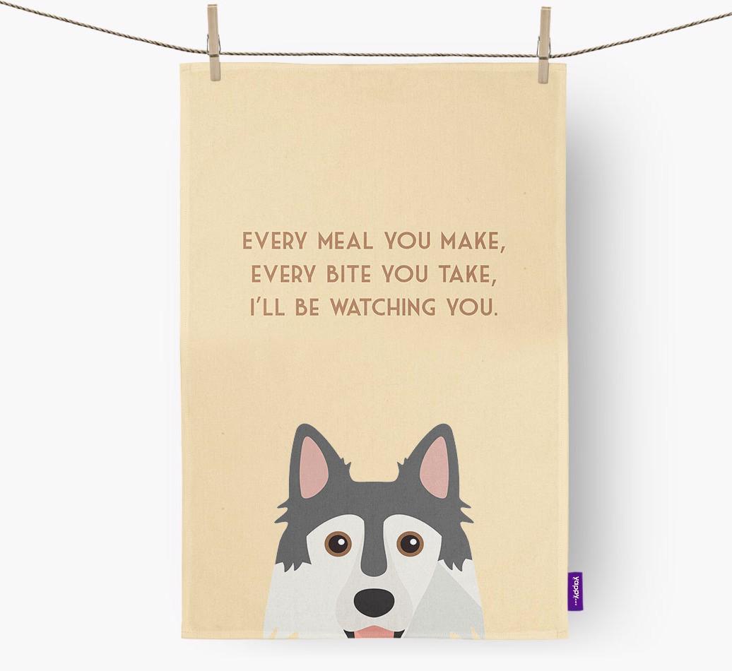 'I'll be watching you' Dish Towel