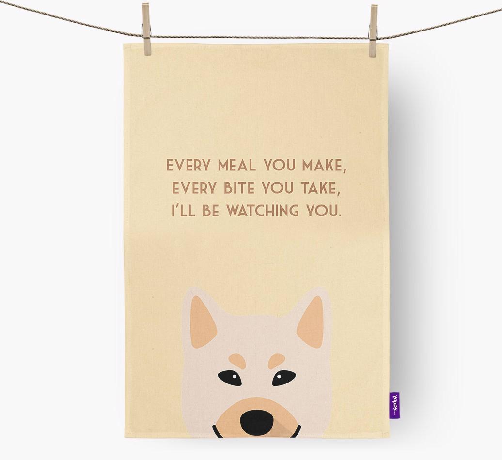 'I'll be watching you' Dish Towel