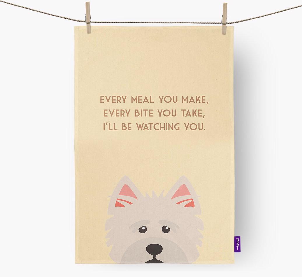 'I'll be watching you' Dish Towel