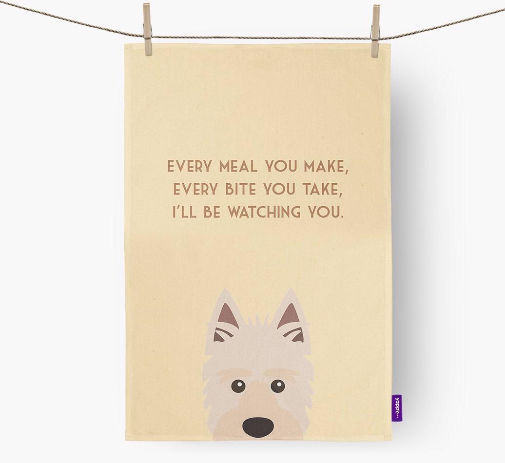 'I'll be watching you' Dish Towel