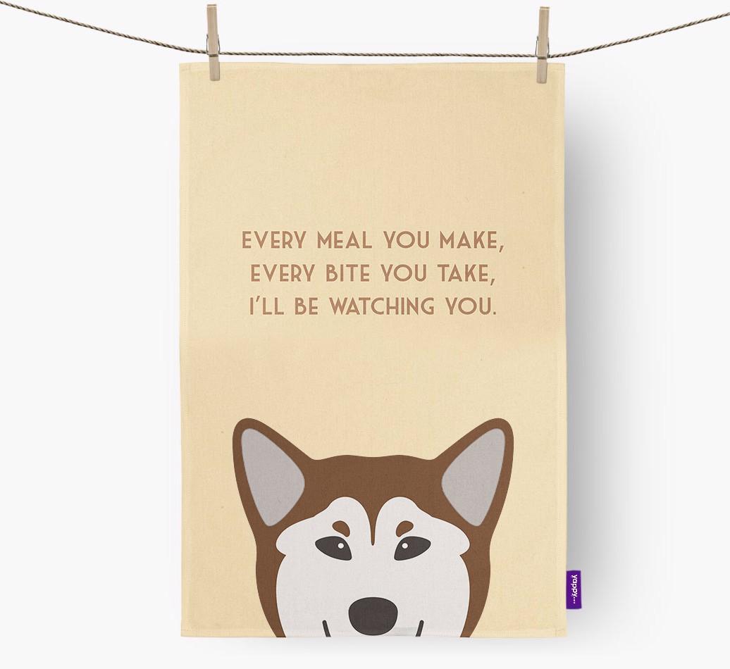 'I'll be watching you' Dish Towel