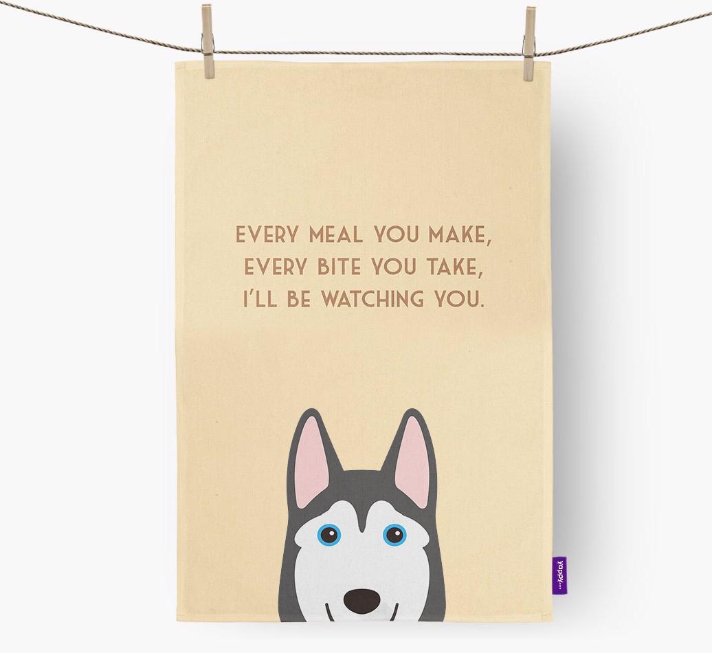 'I'll be watching you' Dish Towel