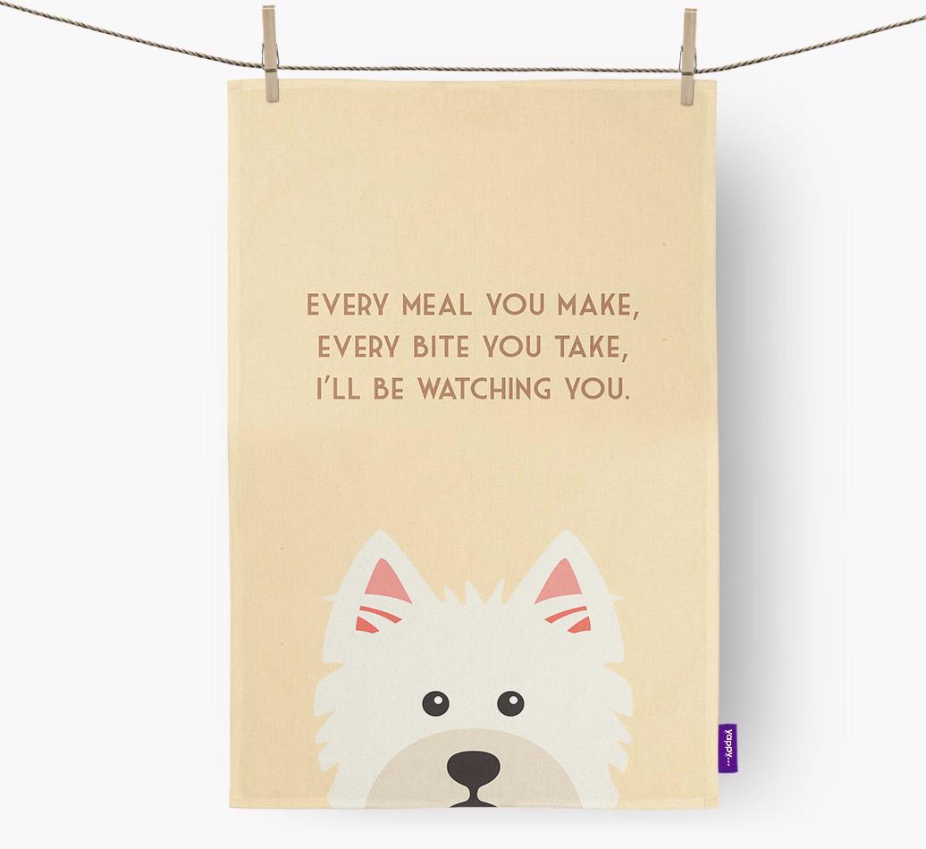 'I'll be watching you' Dish Towel