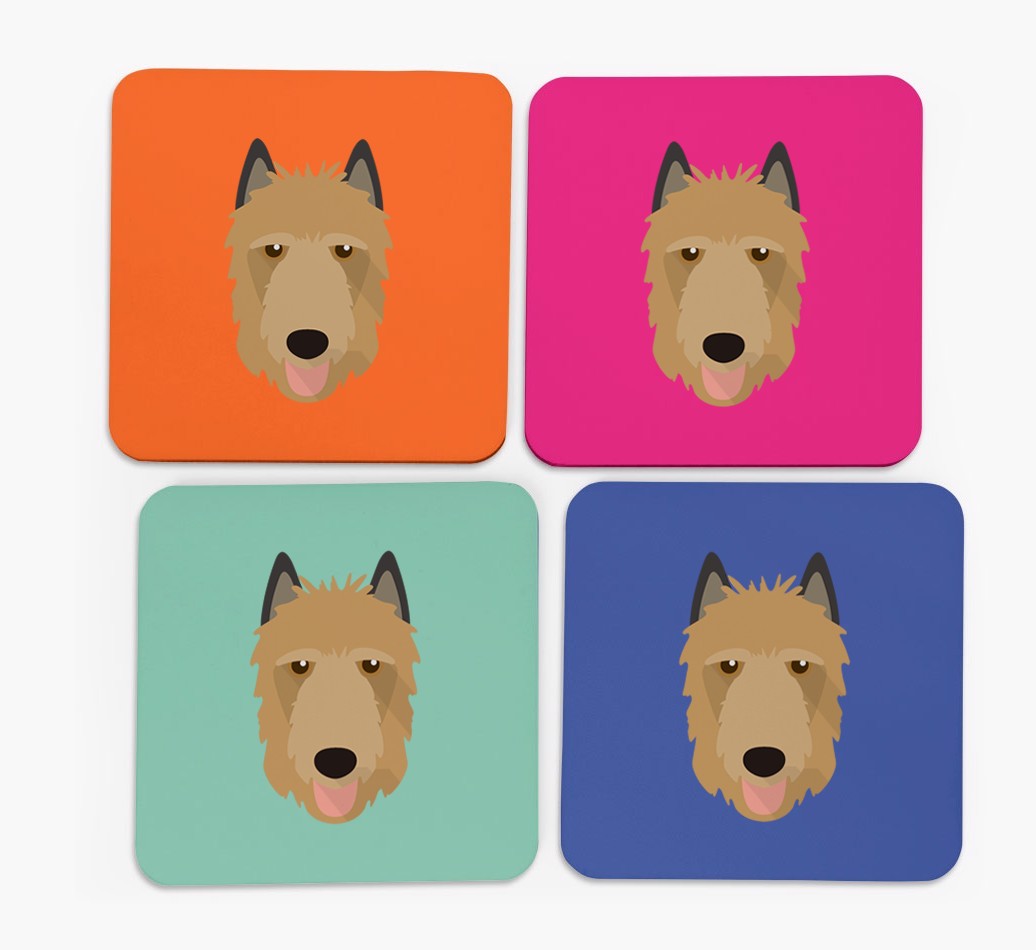{breedCommonName} Icon Coasters 4 pack