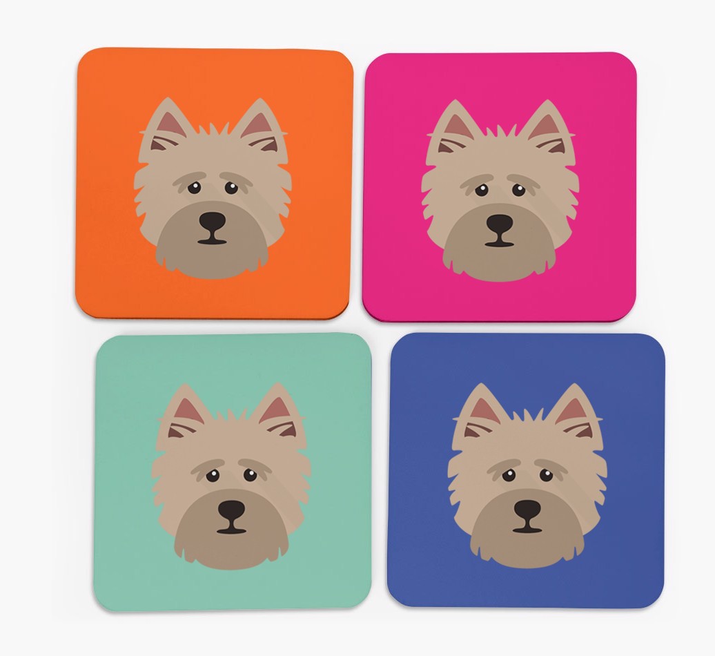 {breedCommonName} Icon Coasters 4 pack
