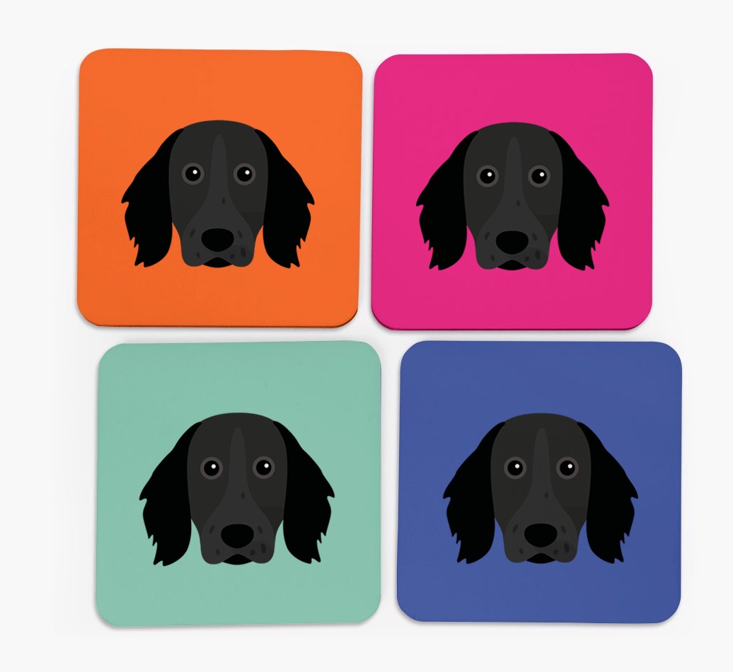 {breedCommonName} Icon Coasters 4 pack