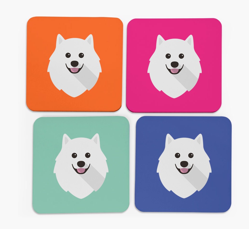 {breedCommonName} Icon Coasters 4 pack
