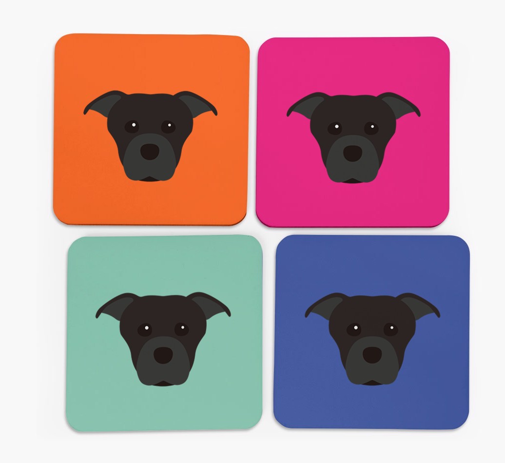 {breedCommonName} Icon Coasters 4 pack