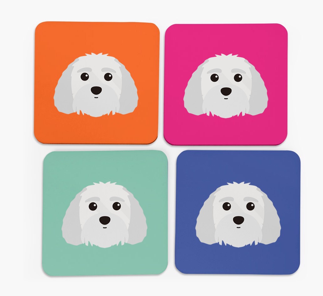 {breedCommonName} Icon Coasters 4 pack