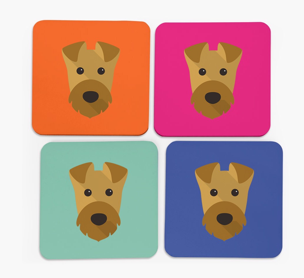 {breedCommonName} Icon Coasters 4 pack