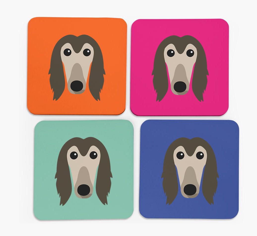 {breedCommonName} Icon Coasters 4 pack