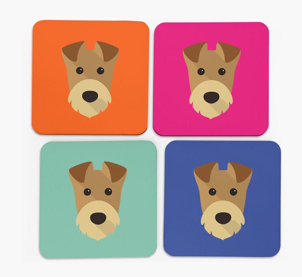 {breedCommonName} Icon Coasters 4 pack