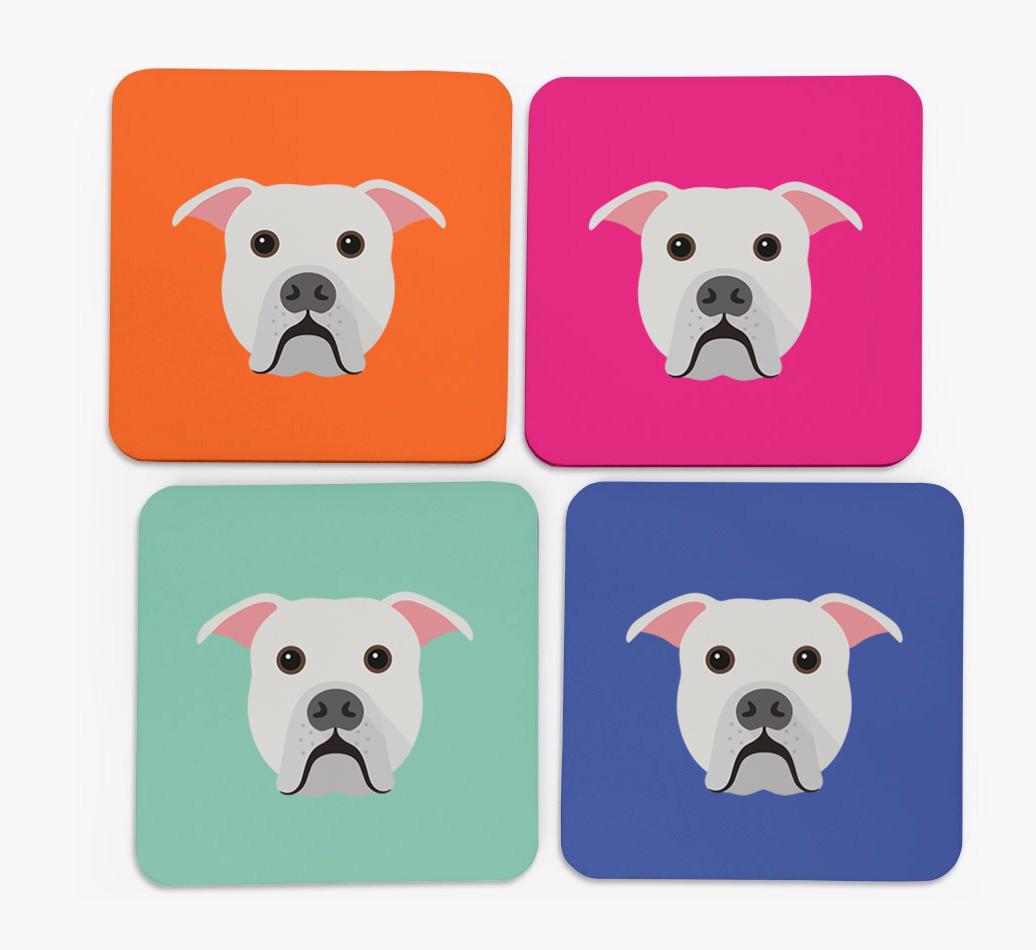 {breedCommonName} Icon Coasters 4 pack