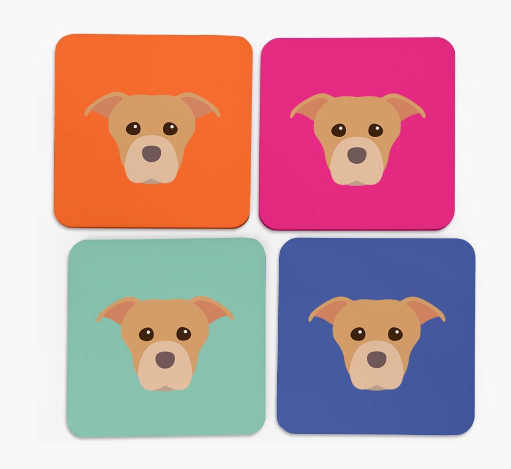 {breedCommonName} Icon Coasters 4 pack