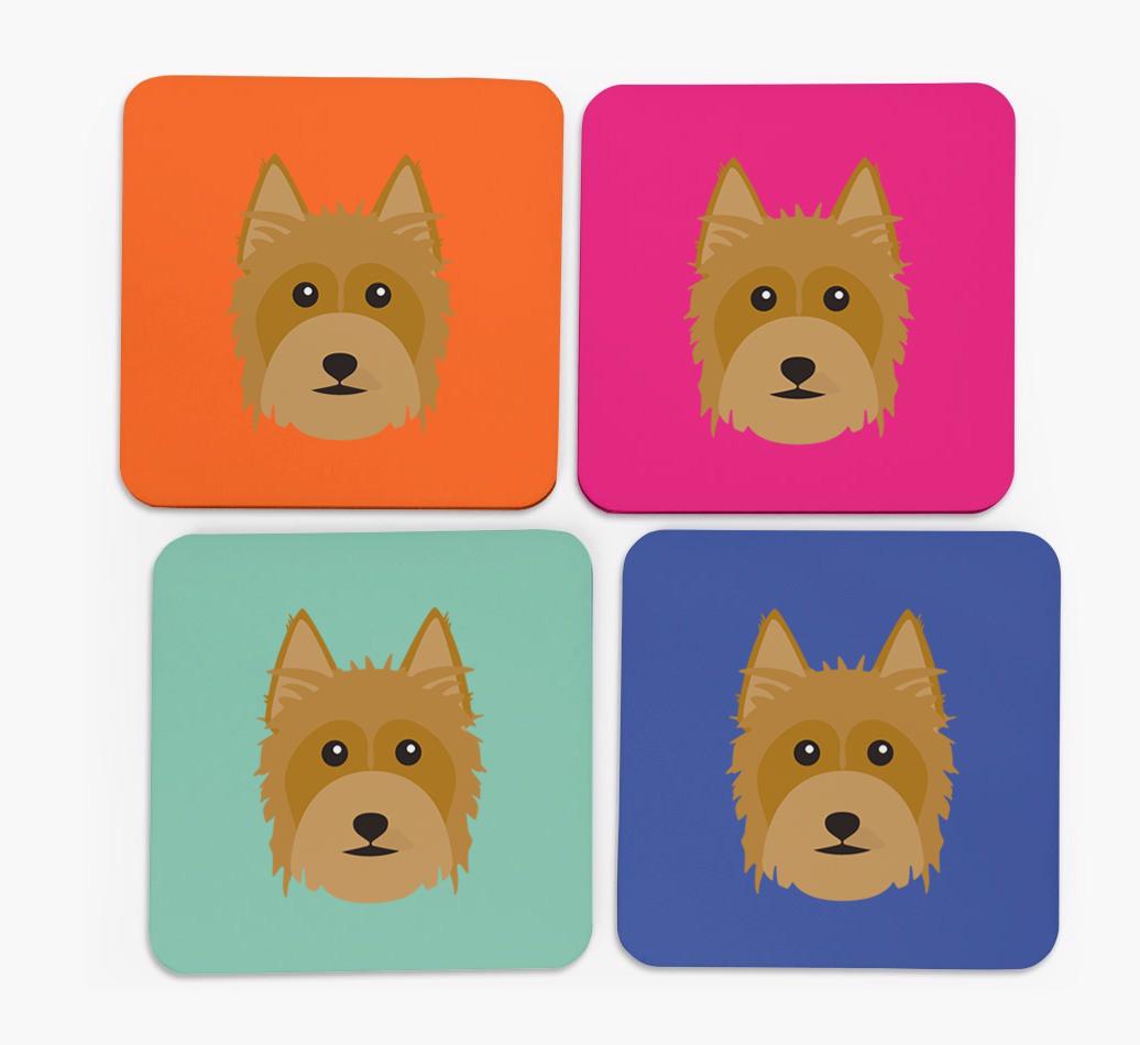 {breedCommonName} Icon Coasters 4 pack