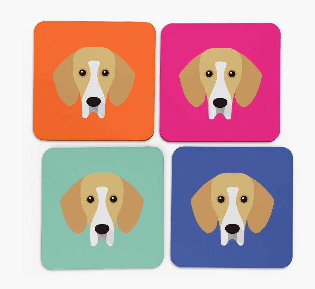 {breedCommonName} Icon Coasters 4 pack