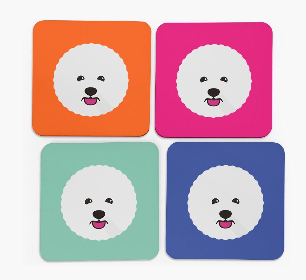 {breedCommonName} Icon Coasters 4 pack