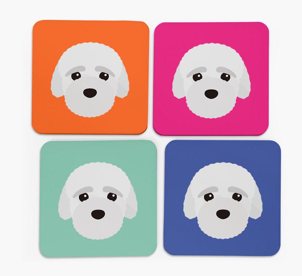 {breedCommonName} Icon Coasters 4 pack