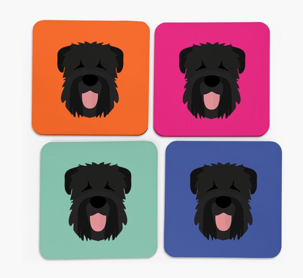 {breedCommonName} Icon Coasters 4 pack