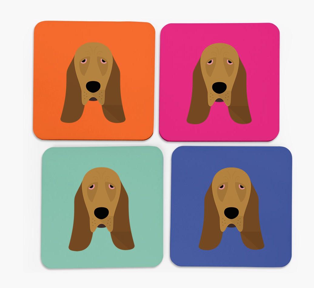 {breedCommonName} Icon Coasters 4 pack