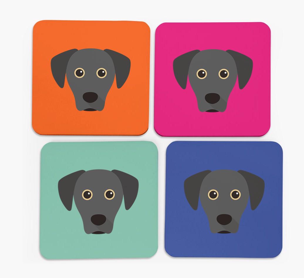 {breedCommonName} Icon Coasters 4 pack