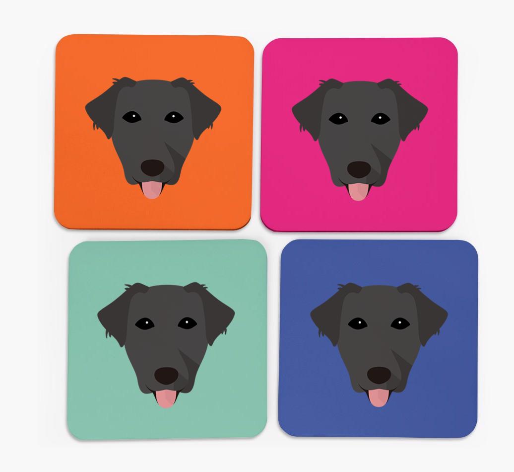 {breedCommonName} Icon Coasters 4 pack