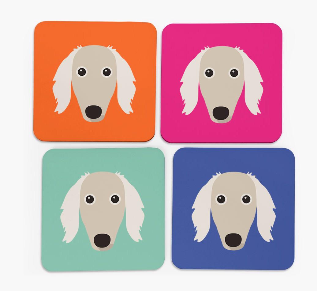 {breedCommonName} Icon Coasters 4 pack
