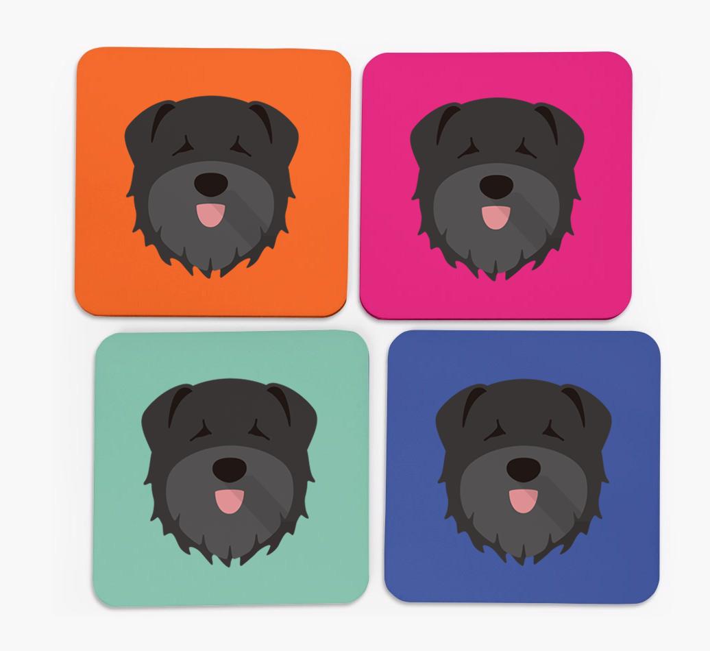 {breedCommonName} Icon Coasters 4 pack