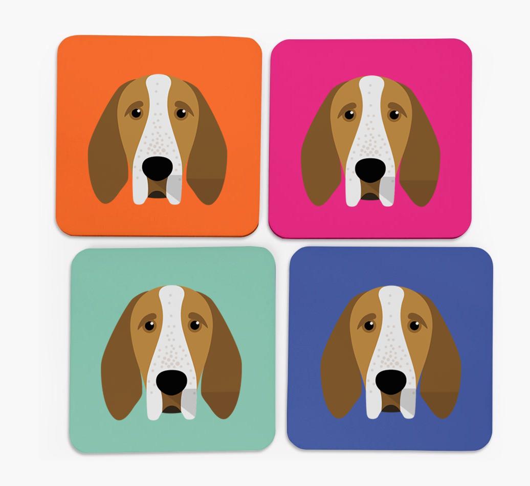 {breedCommonName} Icon Coasters 4 pack