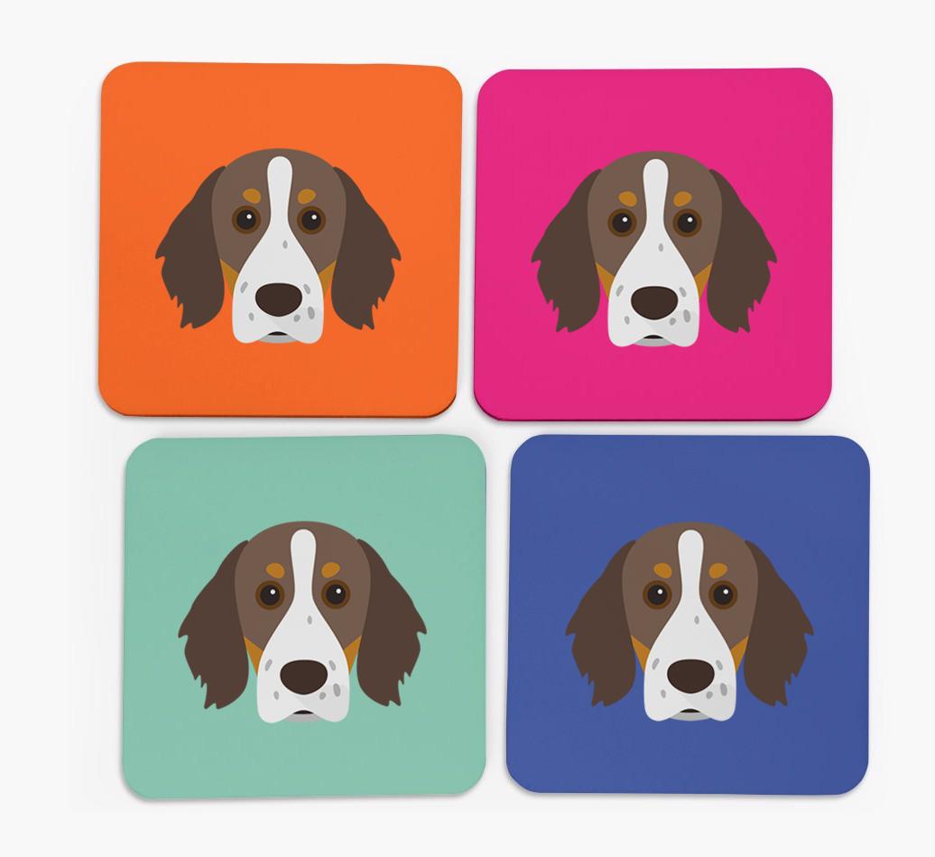 {breedCommonName} Icon Coasters 4 pack