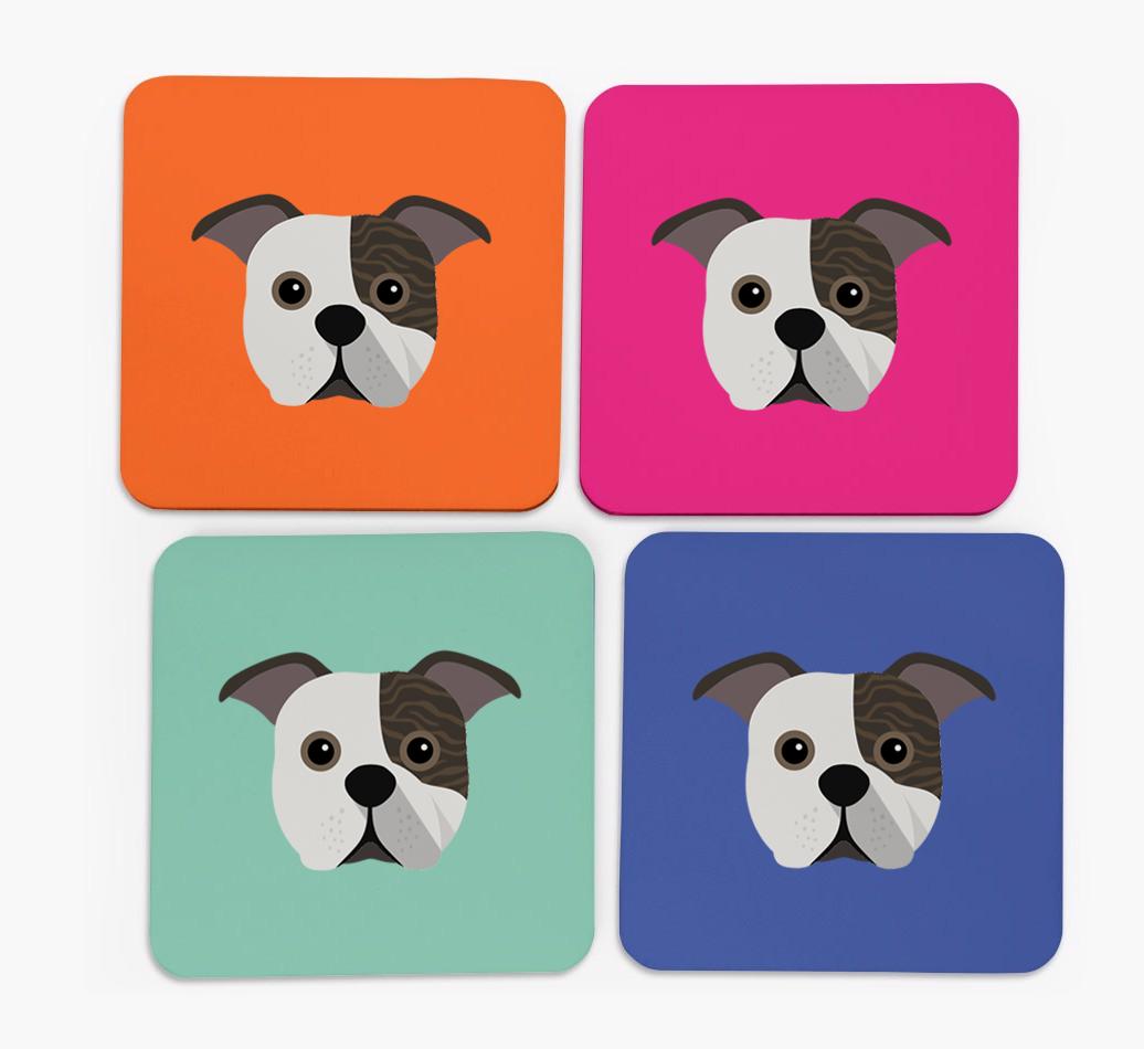 {breedCommonName} Icon Coasters 4 pack