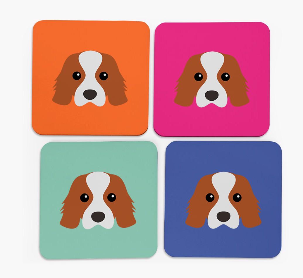 {breedCommonName} Icon Coasters 4 pack