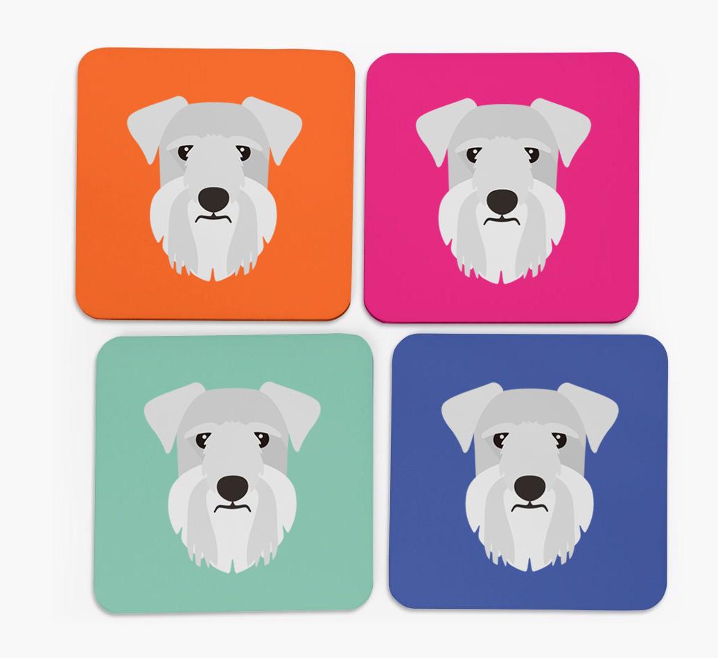 {breedCommonName} Icon Coasters 4 pack