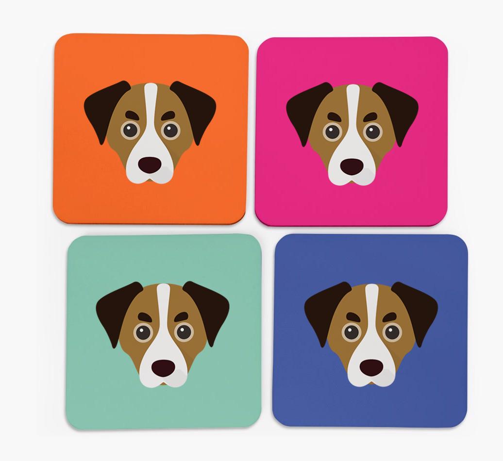 {breedCommonName} Icon Coasters 4 pack