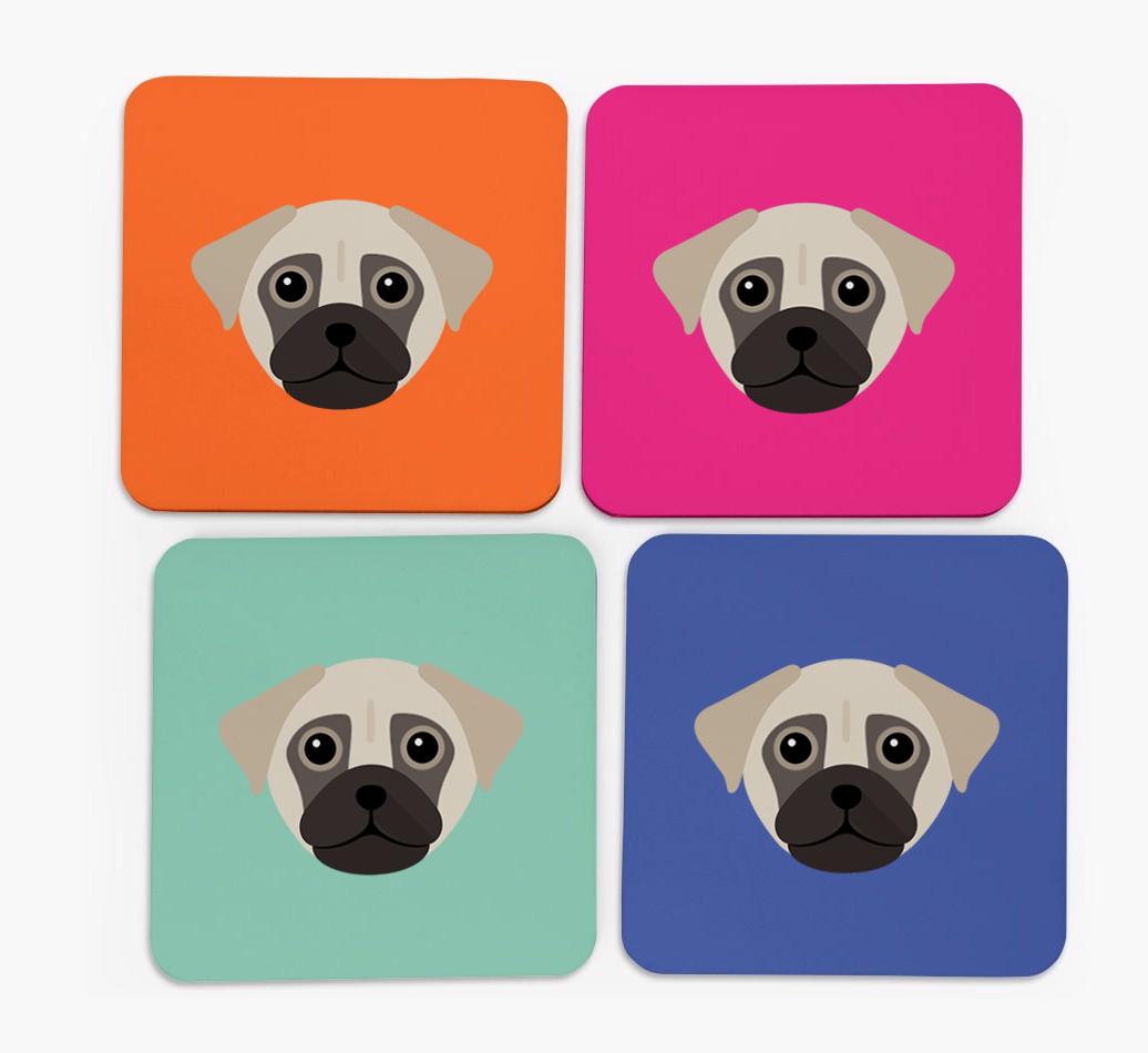 {breedCommonName} Icon Coasters 4 pack