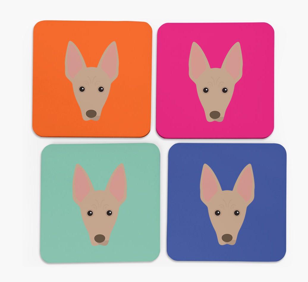 {breedCommonName} Icon Coasters 4 pack