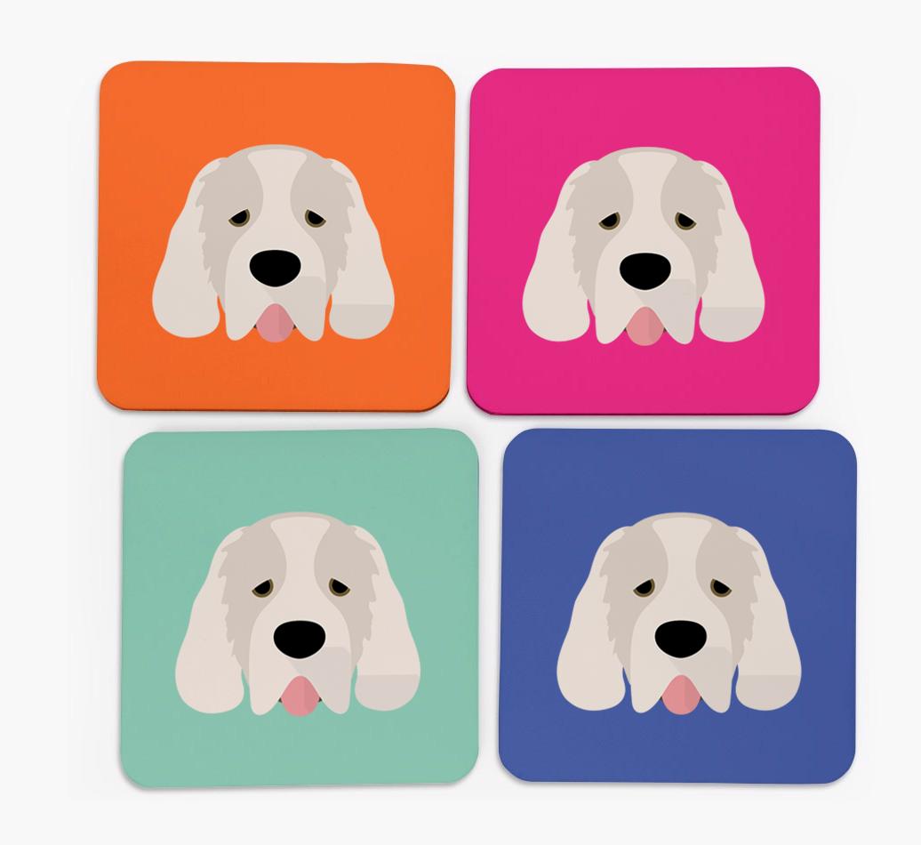 {breedCommonName} Icon Coasters 4 pack