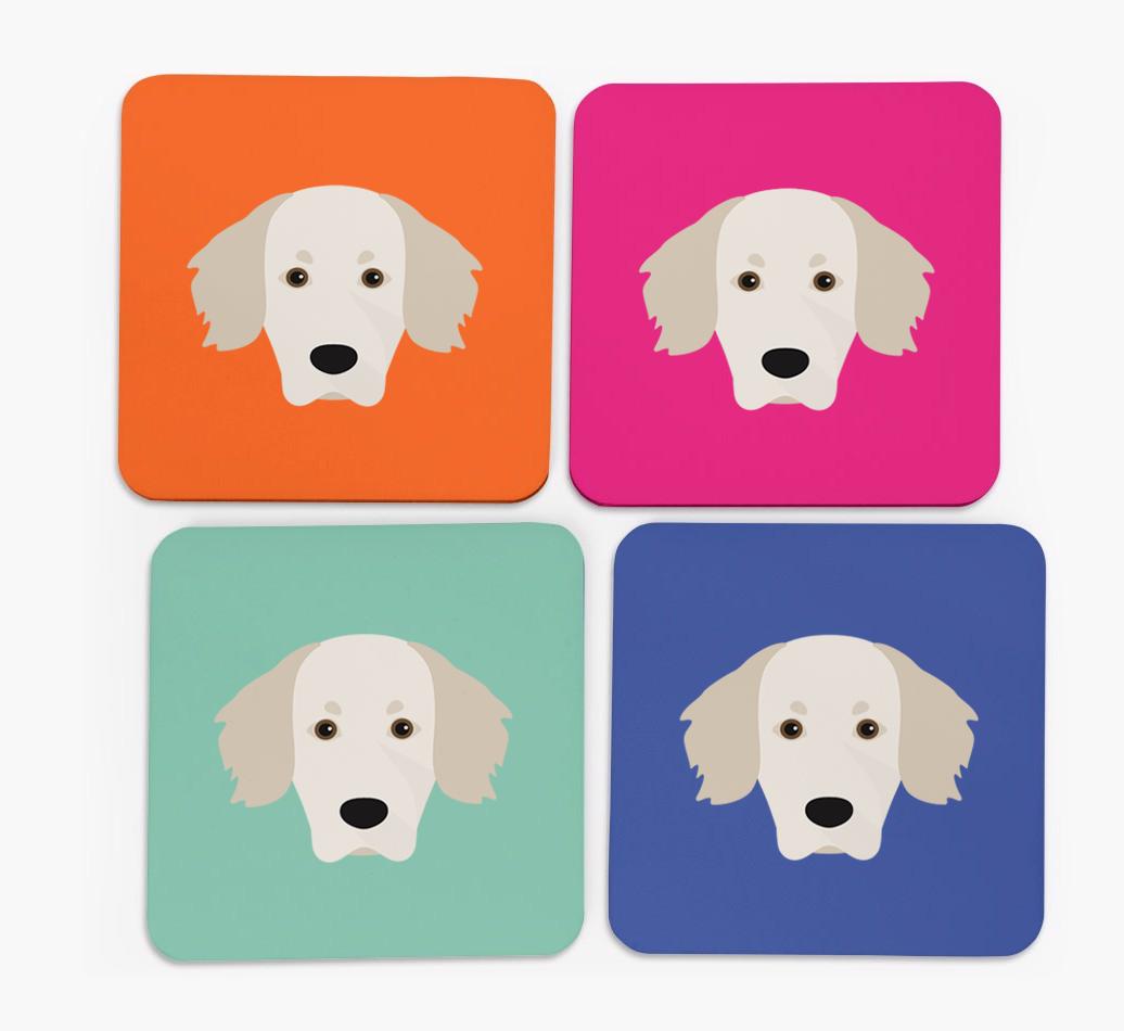 {breedCommonName} Icon Coasters 4 pack